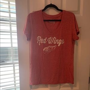 Red Wings T-Shirt, Heathered red, size L